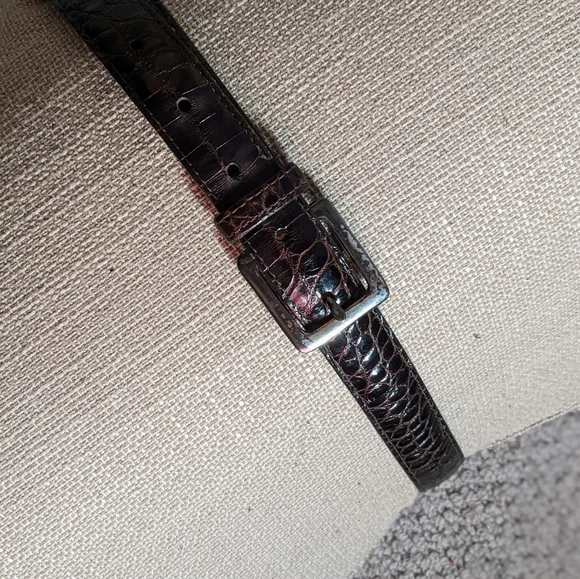 VINTAGE COACH ALLIGATOR BELT COACH Size 34 Brown Alligator Leather Belt – Sui Generis  main image 3